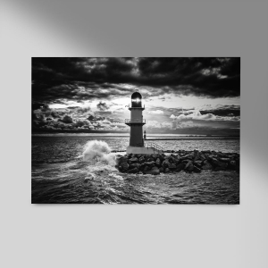 Molenfeuer-Rostock-Warnemünde-sw-im-Winter-Querformat